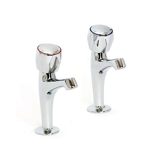 Chrome Contract High Neck Kitchen Taps